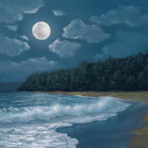 Moonlit Dream, 9x12 oil on panel